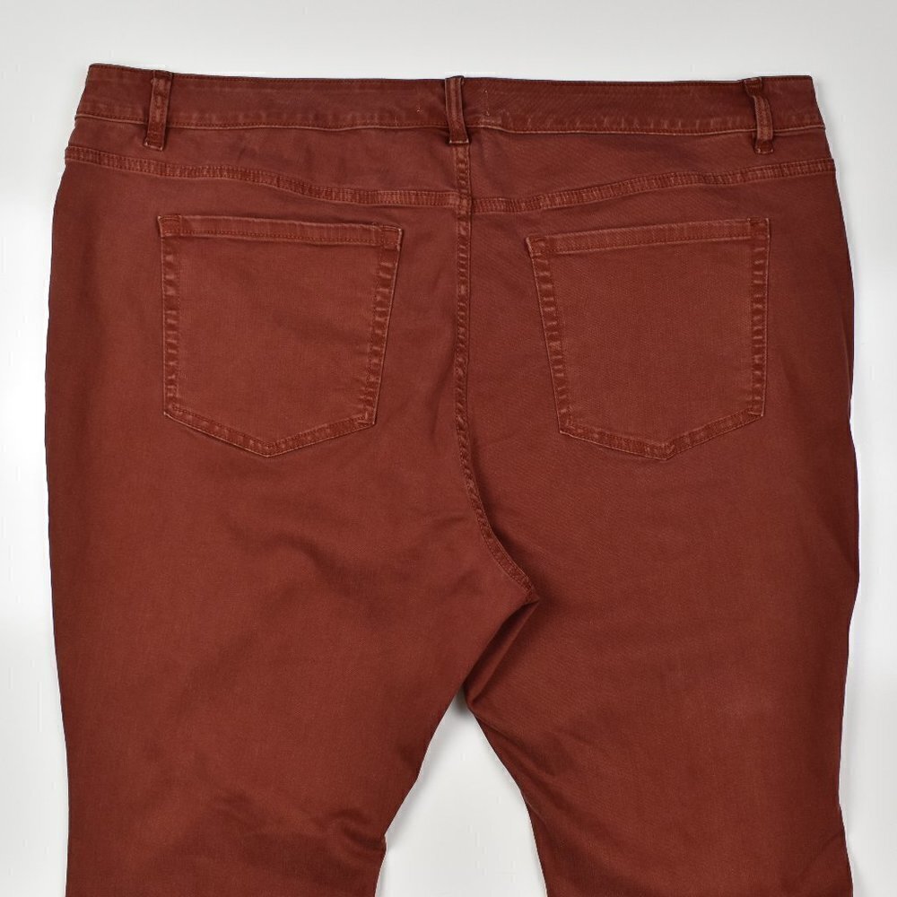 Lane Bryant Mid-Rise Skinny Jegging Burnt Orange 24 - Picture 5 of 6